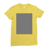 optical illusion skull, ideal gift or birthday present. Ladies Fitted T-Shirt