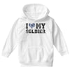 i love my soldier navy camouflage Youth Hoodie