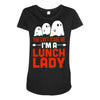 lunch lady Maternity Scoop Neck T-shirt