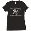 never trust an atom Ladies Fitted T-Shirt