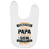 Super Cool Papa Of A Freaking Awesome Son Baby Bibs