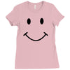 smiley face funny t shirt be happy love smile tee s 3xl Ladies Fitted T-Shirt
