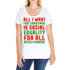 all i want for christmas Ladies Curvy T-Shirt
