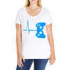 game heart beat Ladies Curvy T-Shirt