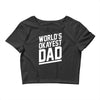 world's okayest dad funny Crop Top