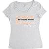Cancer Picked The Wrong Diva Women's Triblend Scoop T-shirt