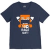 rage quit V-Neck Tee
