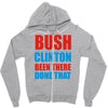 bush clinton large Zipper Hoodie