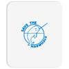 save the narwhales Mousepad