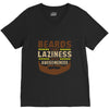 beards turn laziness into awesomeness V-Neck Tee