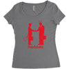 handshake Women's Triblend Scoop T-shirt