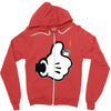 main de mickey Zipper Hoodie