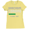 sarcasm loading funny joke Ladies Fitted T-Shirt