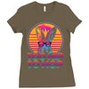 Too Hip To Hop  Bunny Easter Ladies Fitted T-Shirt