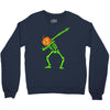 pumpkin skeleton dabbing Crewneck Sweatshirt