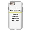 November Girl iPhone 8