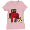 bird powered robot Ladies Fitted T-Shirt