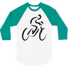 bike rider biker cyclist 3/4 Sleeve Shirt