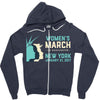 Women's March New York Zipper Hoodie