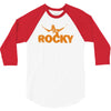 new rocky balboa stallone dark blue logo movie 3/4 Sleeve Shirt