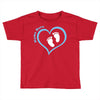Baby Boy with Heart Any Name Customized Toddler T-shirt
