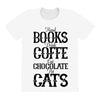 read books drink coffee eat chocolate pet cats All Over Women's T-shirt
