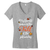 my favorite season is the fall of the patriarchy Women's V-Neck T-Shirt