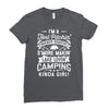 love love love camping! Ladies Fitted T-Shirt