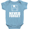 never forget 3.5 floppies Baby Onesie