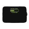 sarcasm loading funny computer tech gee Laptop sleeve