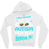 super cool autism dad Zipper Hoodie