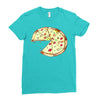 Pizza Slice Big Ladies Fitted T-Shirt