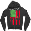 fist raised and proud! Zipper Hoodie