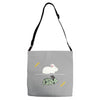 run away! run away! Adjustable Strap Totes