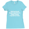 i didnt buy this shirt because it says fuck on it i bought it because Ladies Fitted T-Shirt