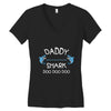 daddy shark doo doo doo Women's V-Neck T-Shirt