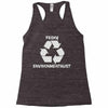 pesky environmentalist Racerback Tank