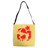 eric cantona, kungfu, manu Adjustable Strap Totes