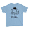 queens are born in january (2) Youth Tee