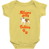 Sleeps With Bulldog Baby Onesie