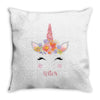 birthday unicorn family series sister Throw Pillow