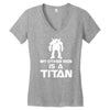 my other ride is a titan Women's V-Neck T-Shirt