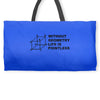 without geometry life is pointless funny math school science nerd geek Weekender Totes
