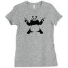 panda gun Ladies Fitted T-Shirt