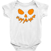 scary pumpkin face halloween Baby Onesie