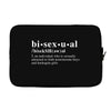 Bisexual Dictionary Laptop sleeve