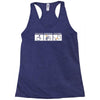 push button recieve bacon Racerback Tank