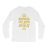 kings are born in july Long Sleeve Shirts