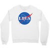 lies nasa logo Crewneck Sweatshirt