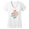 The Worlds Greatest Dad Women's V-Neck T-Shirt